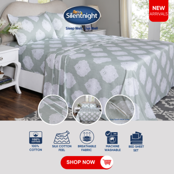 FLAT BED SHEETSET MASON GREY